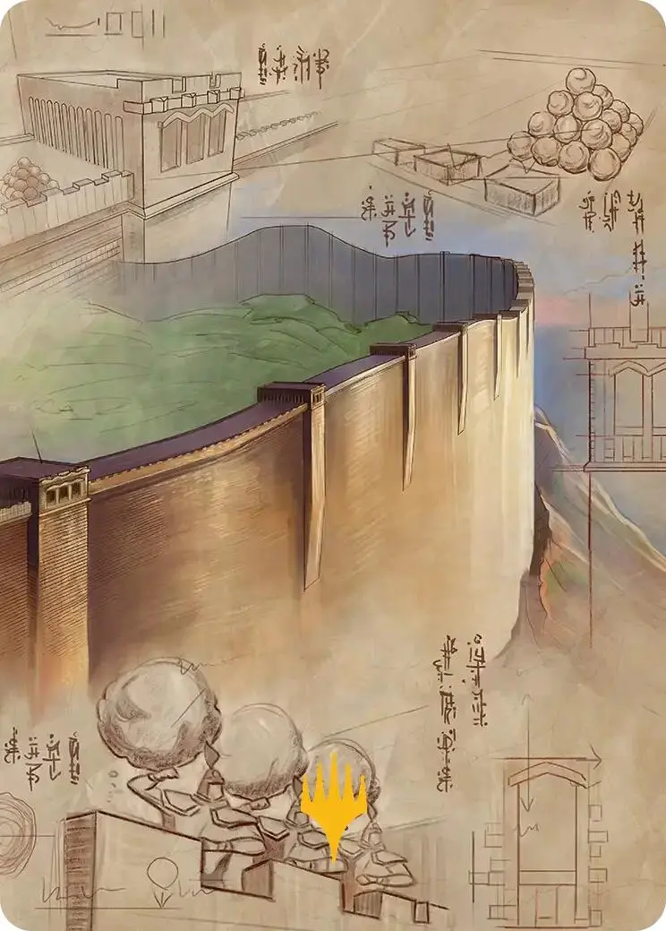 The Walls Of Ba Sing Se Art Card (Gold-Stamped Planeswalker Symbol) [Avatar: The Last Airbender Art Series] 1
