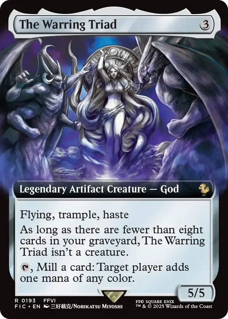 The Warring Triad (Extended Art) [Final Fantasy Commander] 1