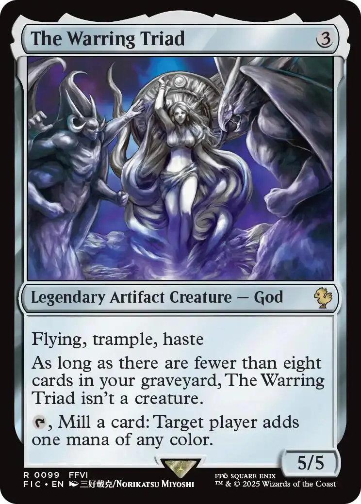 The Warring Triad (Surge Foil) [Final Fantasy Commander] 1