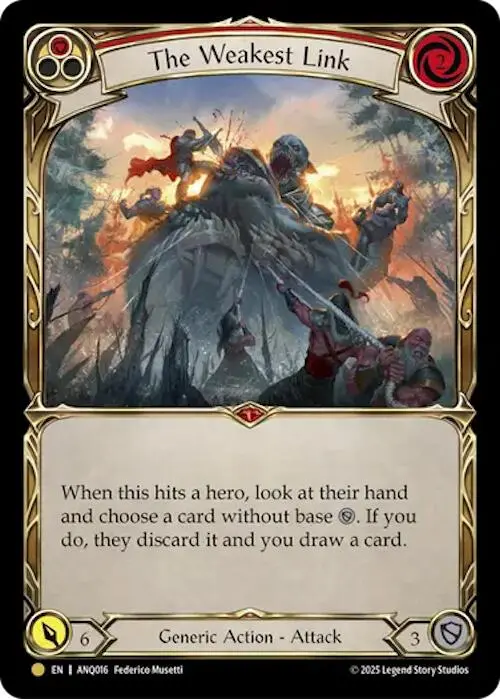The Weakest Link (Red) (Gold) [Anq016] (Compendium Of Rathe - Antiquity Pack) 1