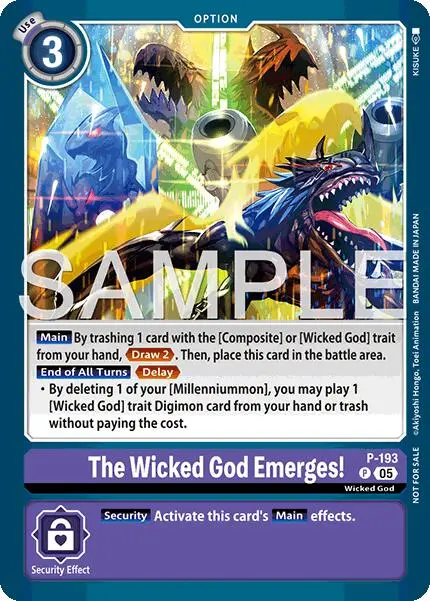 The Wicked God Emerges! [P-193] (Store Tournament 2025 Vol.3 Participation Pack) [Promotion Cards] 1