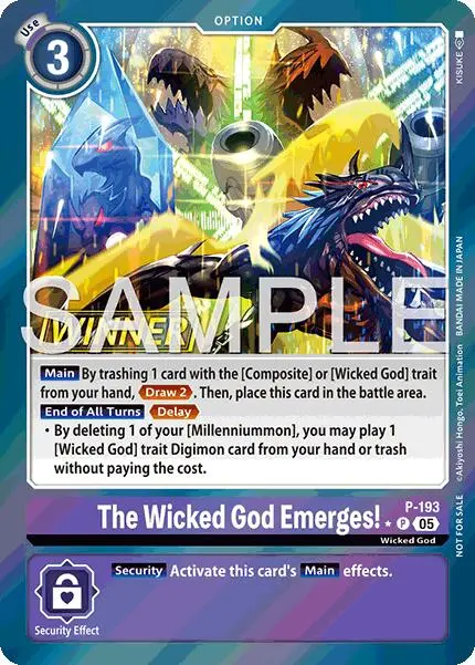 The Wicked God Emerges! [P-193] (Store Tournament 2025 Vol.3 Winner Pack) [Promotion Cards] 1