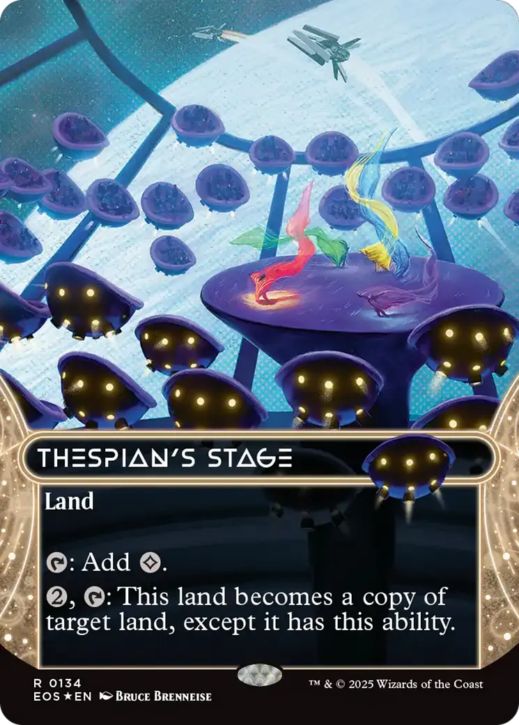 Thespian's Stage (0134) (Borderless) (Galaxy Foil) [Edge Of Eternities: Stellar Sights] 1