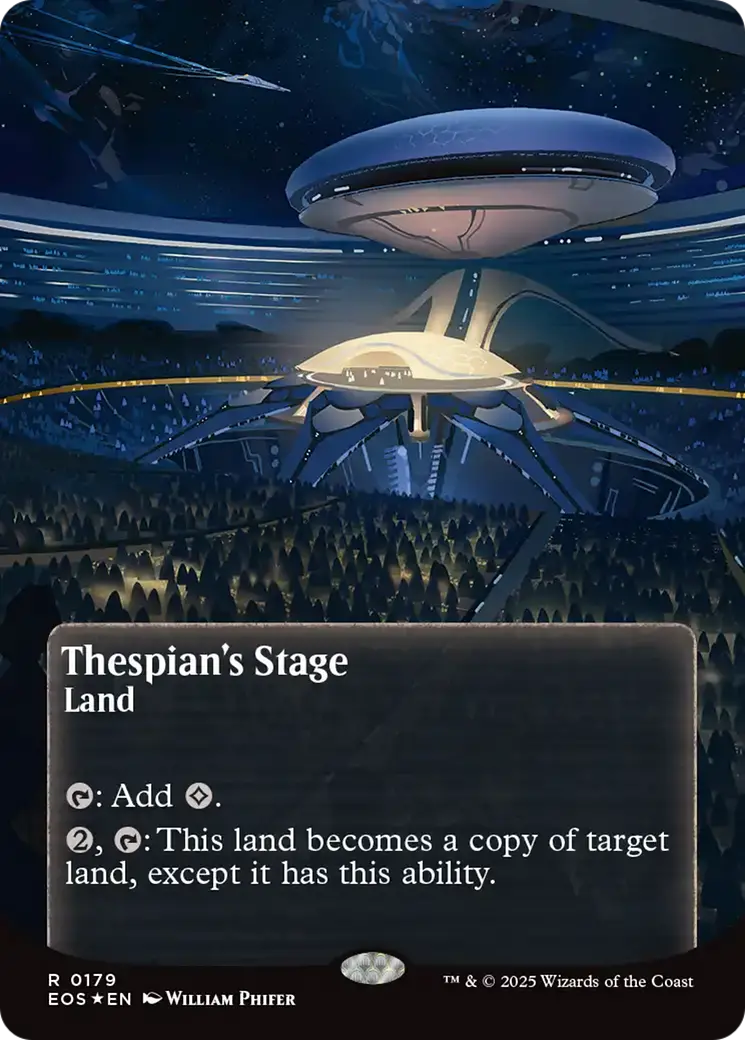 Thespian's Stage (0179) (Borderless) (Galaxy Foil) [Edge Of Eternities: Stellar Sights] 1
