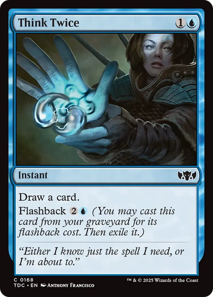 Think Twice [Tarkir: Dragonstorm Commander] 1