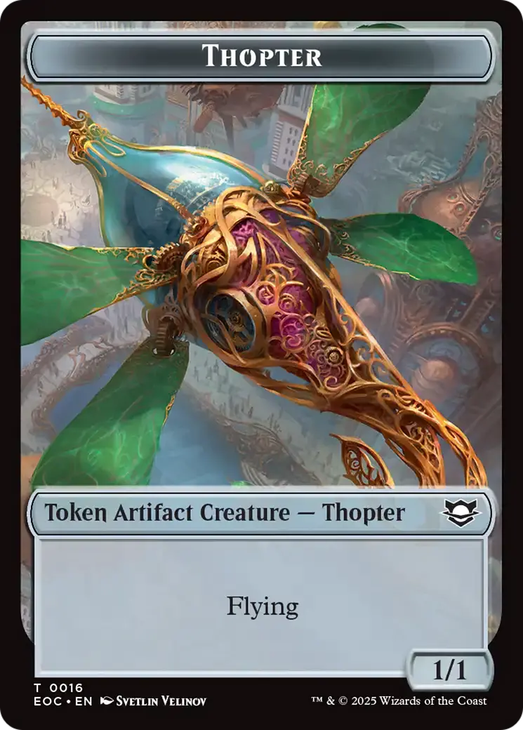 Thopter // Gnome Double-Sided Token [Edge Of Eternities Tokens] 1
