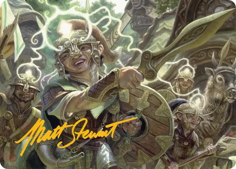 Thoughtweft Lieutenant Art Card (Gold-Stamped Signature) [Lorwyn Eclipsed Art Series] 1