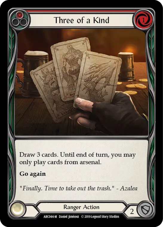 Three Of A Kind [Arc044-M] 1St Edition Rainbow Foil 1
