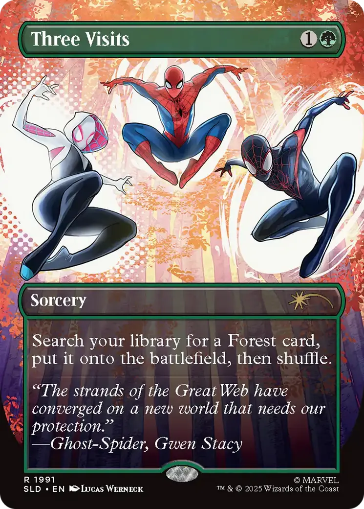 Three Visits (Rainbow Foil) [Secret Lair Drop Series] 1