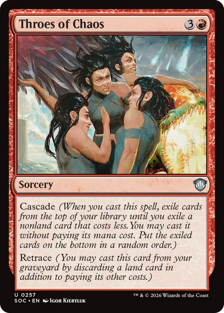 Throes Of Chaos [Secrets Of Strixhaven Commander] 1