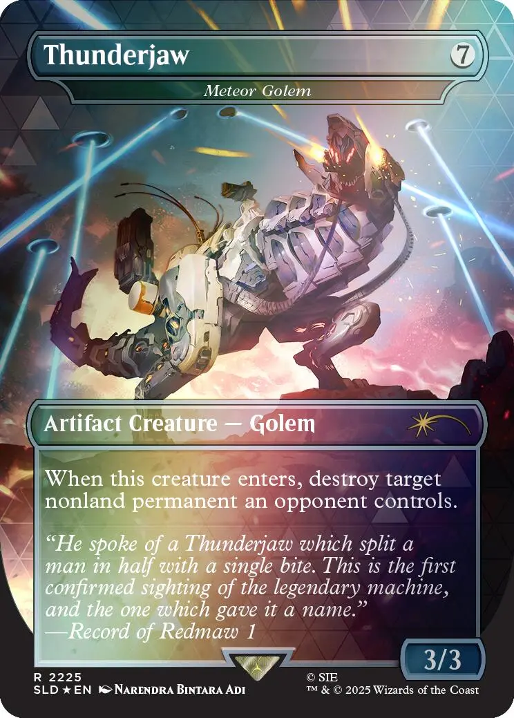 Thunderjaw - Meteor Golem (Rainbow Foil) [Secret Lair Drop Series] 1