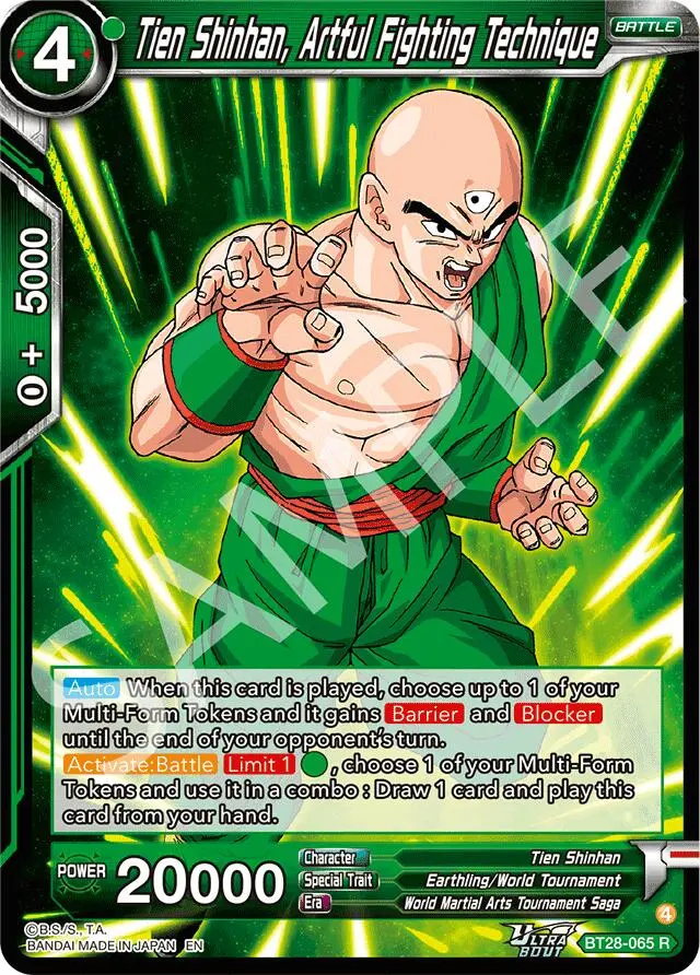 Tien Shinhan, Artful Fighting Technique (Bt28-065) [Prismatic Clash] 1