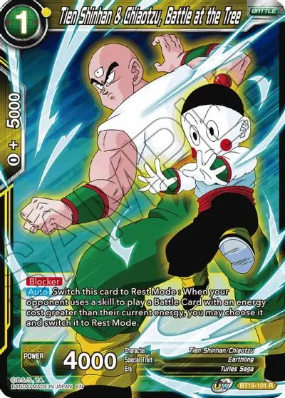 Tien Shinhan & Chiaotzu, Battle At The Tree [Bt15-101] 1