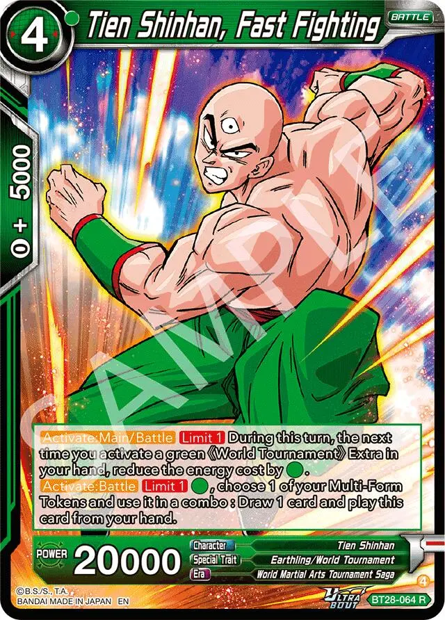 Tien Shinhan, Fast Fighting (Bt28-064) [Prismatic Clash] 1