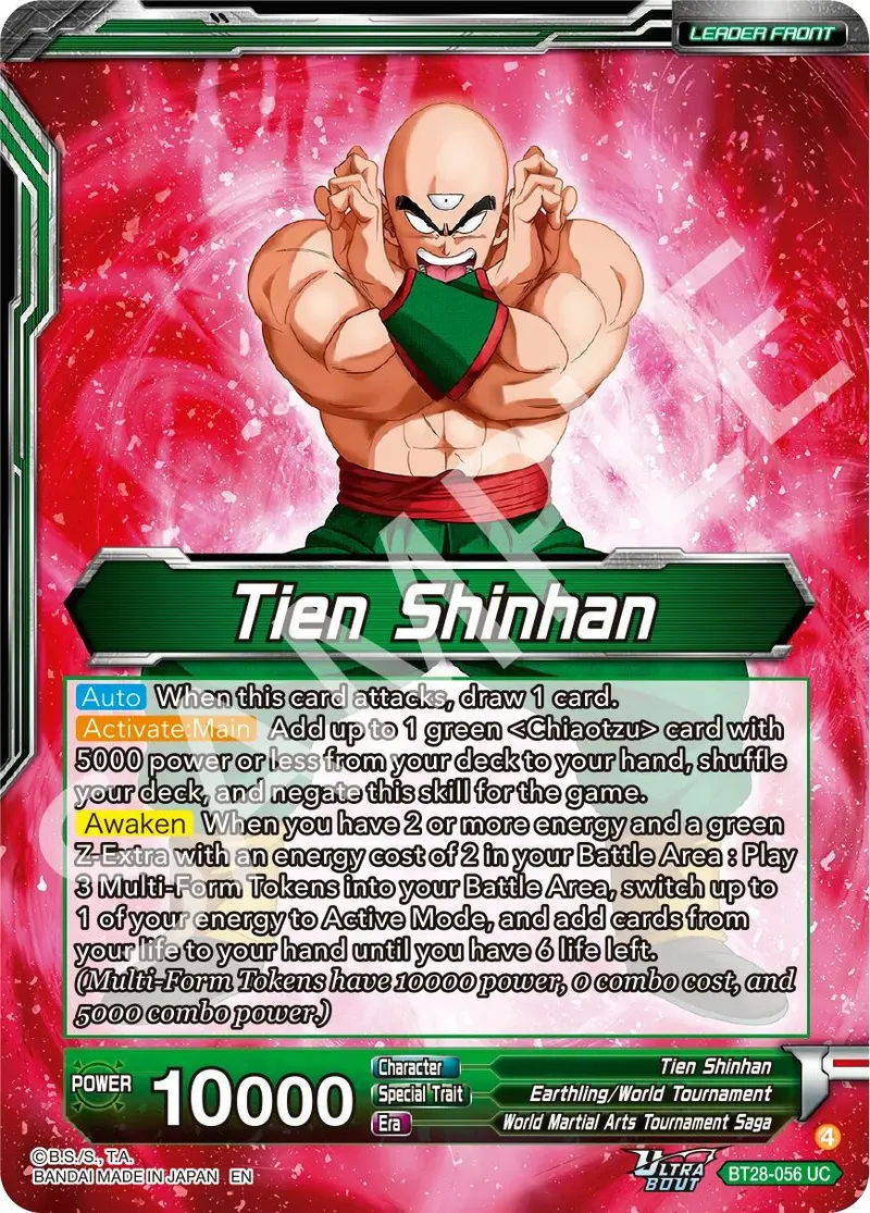 Tien Shinhan // Tien Shinhan, Return Of The Mysterious Technique (Bt28-056) [Prismatic Clash] 1