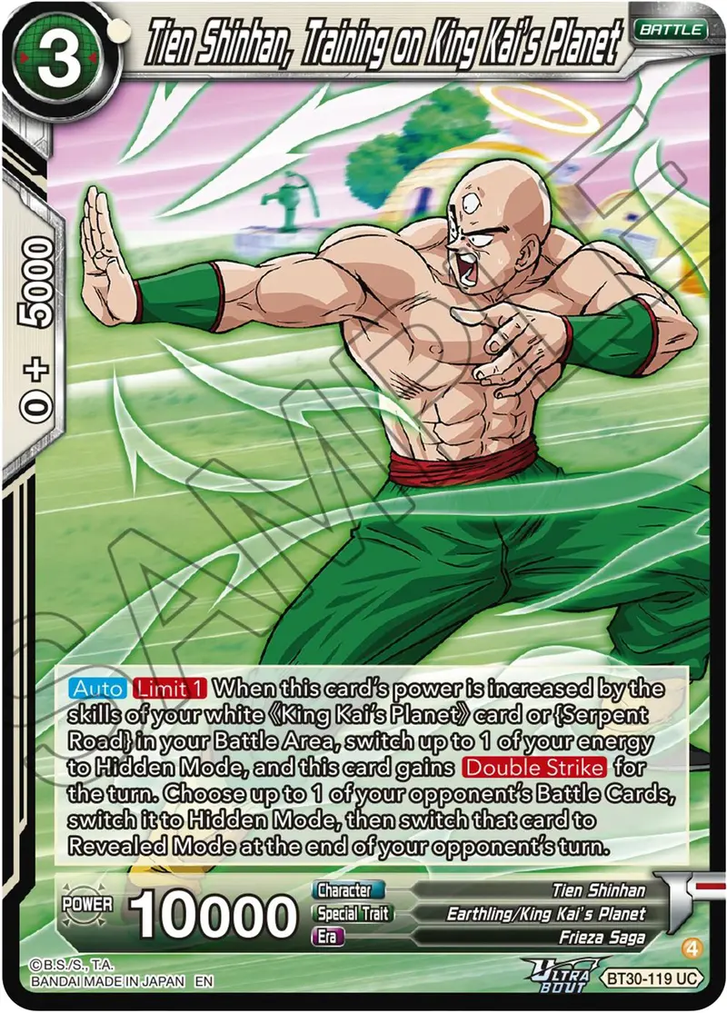 Tien Shinhan, Training On King Kai's Planet (Bt30-119) [Three Glorious Fighters] 1