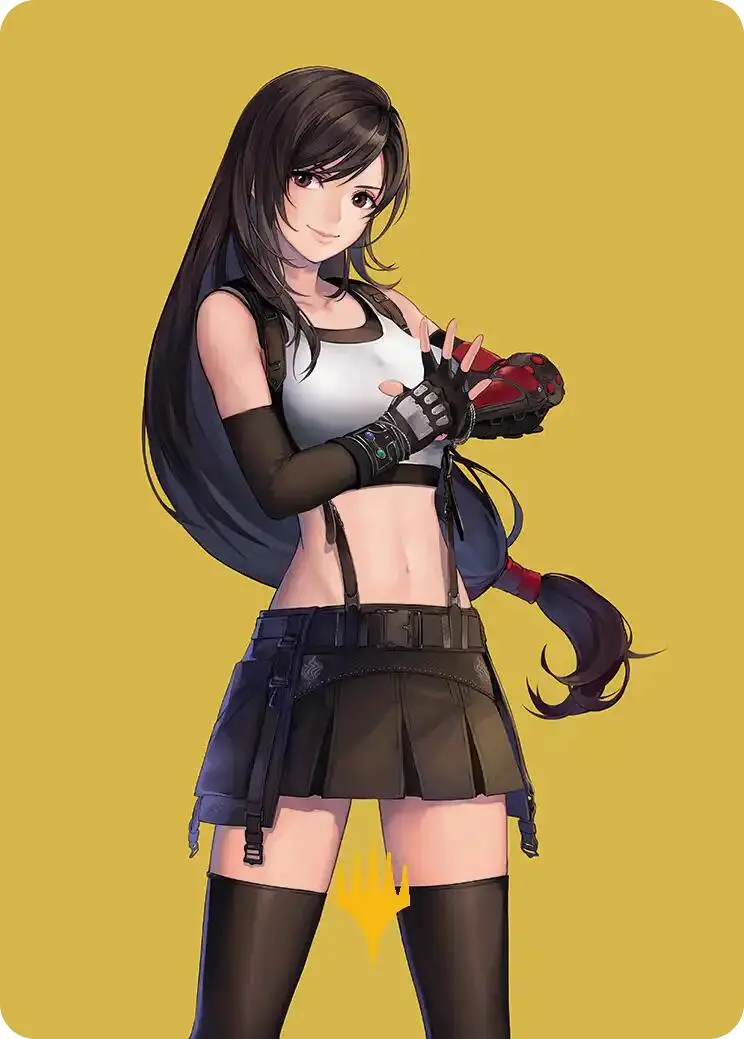 Tifa, Martial Artist Art Card (Gold-Stamped Planeswalker Symbol) [Final Fantasy Art Series] 1