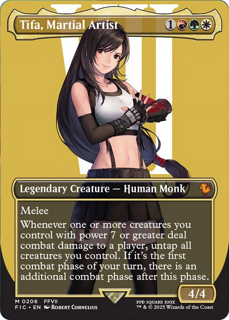 Tifa, Martial Artist (Borderless) [Final Fantasy Commander] 1