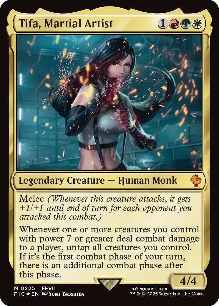 Tifa, Martial Artist (Surge Foil) [Final Fantasy Commander] 1
