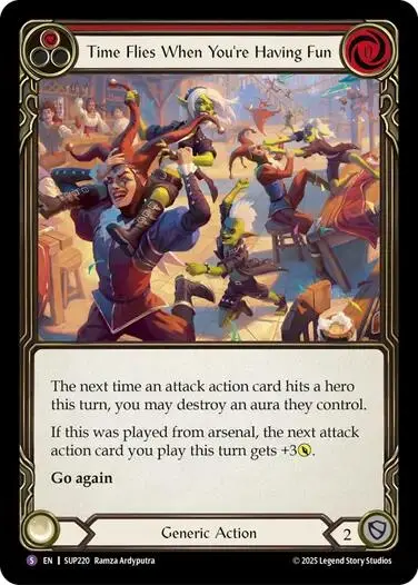 Time Flies When You're Having Fun [Sup220] (Super Slam)  Rainbow Foil 1