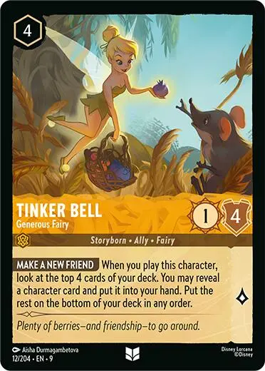 Tinker Bell - Generous Fairy (12/204) [Fabled] 1