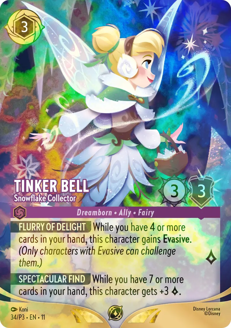 Tinker Bell - Snowflake Collector (Store Championship) (34) [Promo Cards] 1