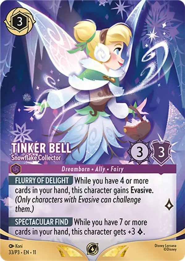 Tinker Bell - Snowflake Collector (Store Championship Participant) (33) [Promo Cards] 1