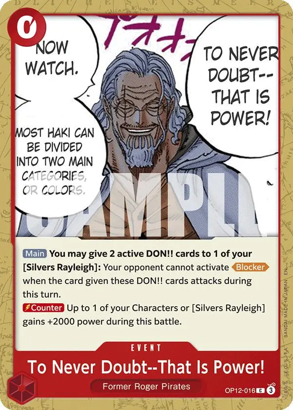 To Never Doubt--That Is Power! [Legacy Of The Master] 1