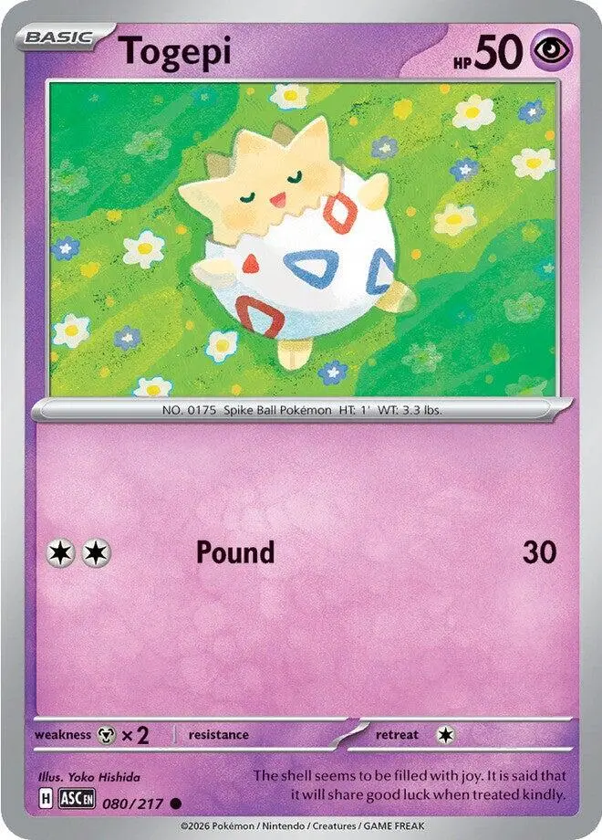 Togepi (080/217) [Mega Evolution: Ascended Heroes] 1