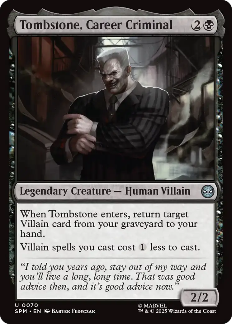 Tombstone, Career Criminal [Marvel's Spider-Man] 1