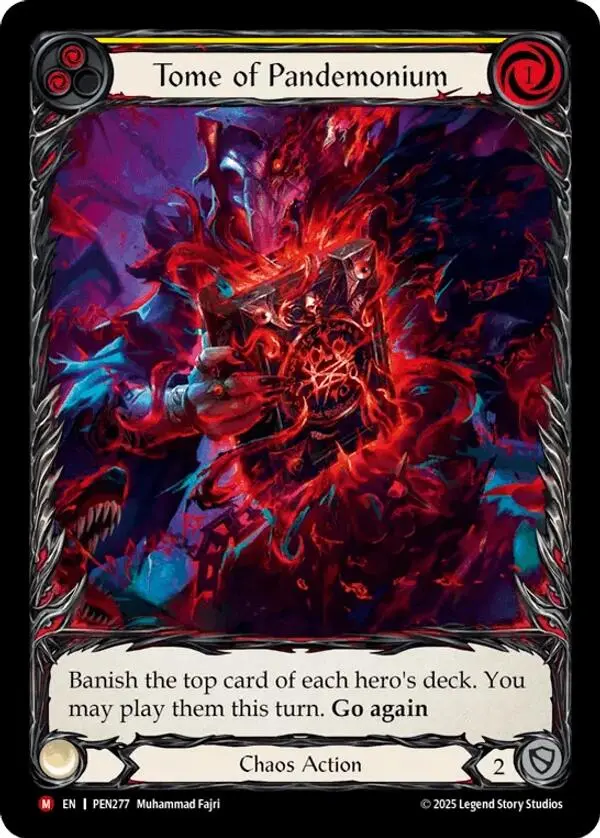 Tome Of Pandemonium (Yellow) (Extended Art) [Pen277] (Compendium Of Rathe)  Rainbow Foil 1