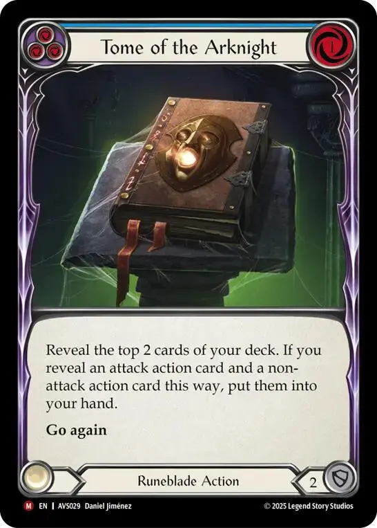 Tome Of The Arknight (Blue) [Avs029] (Armory Deck: Legends Viserai) 1