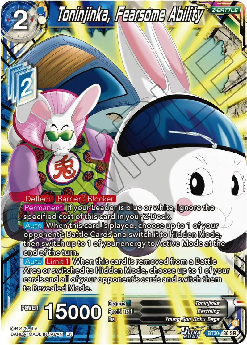 Toninjinka, Fearsone Ability (Bt30-136) [Three Glorious Fighters] 1
