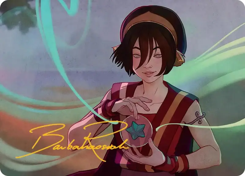 Toph, The First Metalbender Art Card (Gold-Stamped Signature) [Avatar: The Last Airbender Art Series] 1