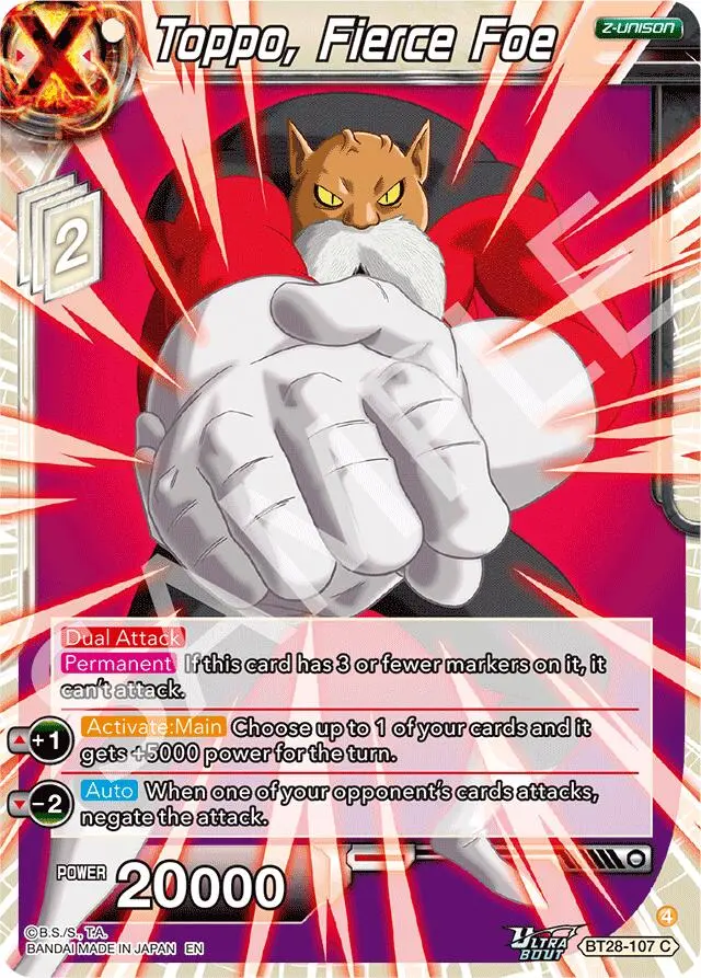 Toppo, Fierce Foe (Bt28-107) [Prismatic Clash] 1