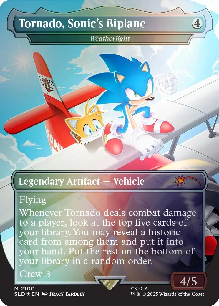 Tornado, Sonic's Biplane - Weatherlight (Rainbow Foil) [Secret Lair Drop Series] 1