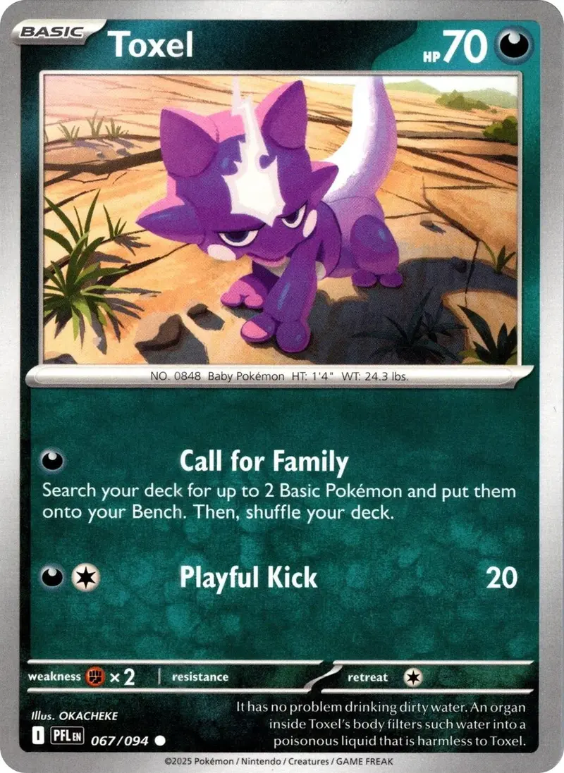 Toxel (067/094) [Mega Evolution: Phantasmal Flames] 1