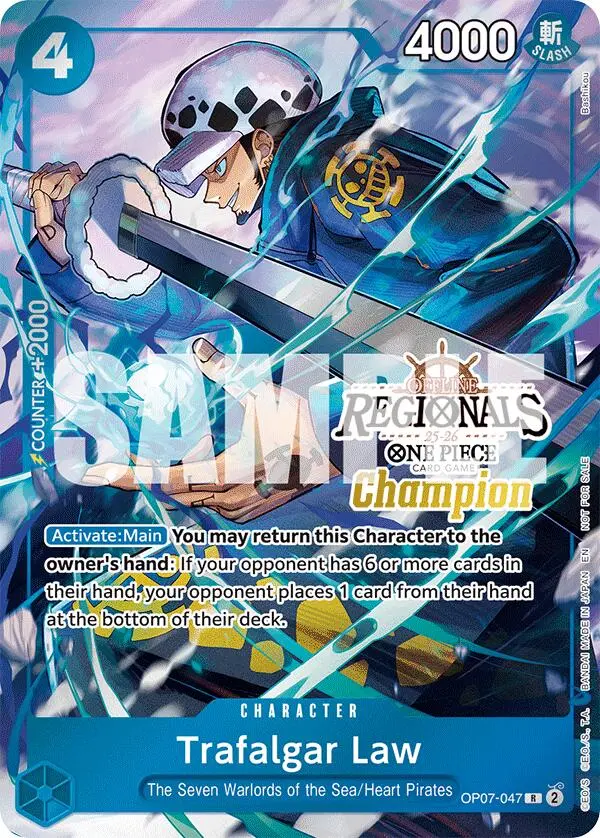 Trafalgar Law (Offline Regional Champion Card Set 2025 Vol.2) [One Piece Promotion Cards] 1