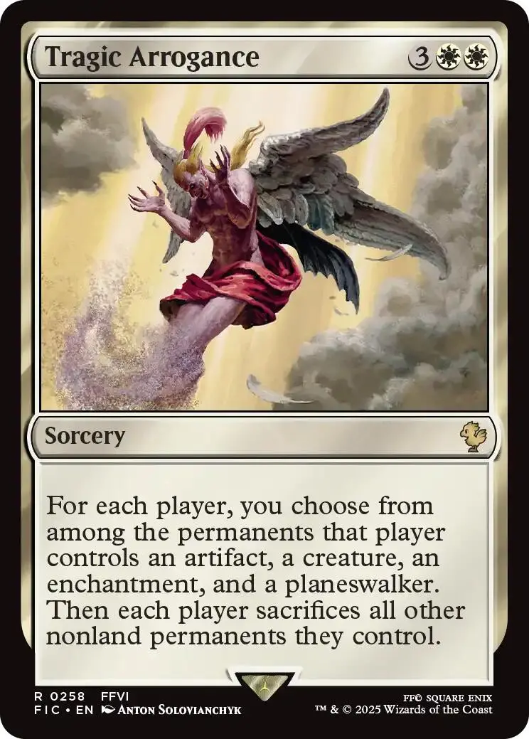 Tragic Arrogance (Surge Foil) [Final Fantasy Commander] 1