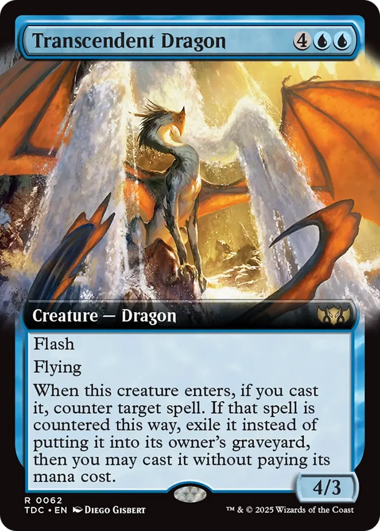 Transcendent Dragon (Extended Art) [Tarkir: Dragonstorm Commander] 1