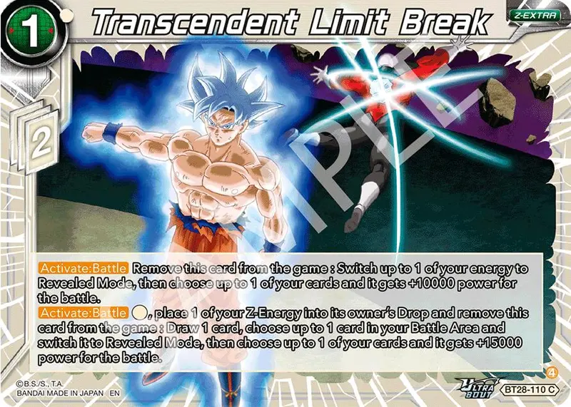 Transcendent Limit Break (Bt28-110) [Prismatic Clash] 1