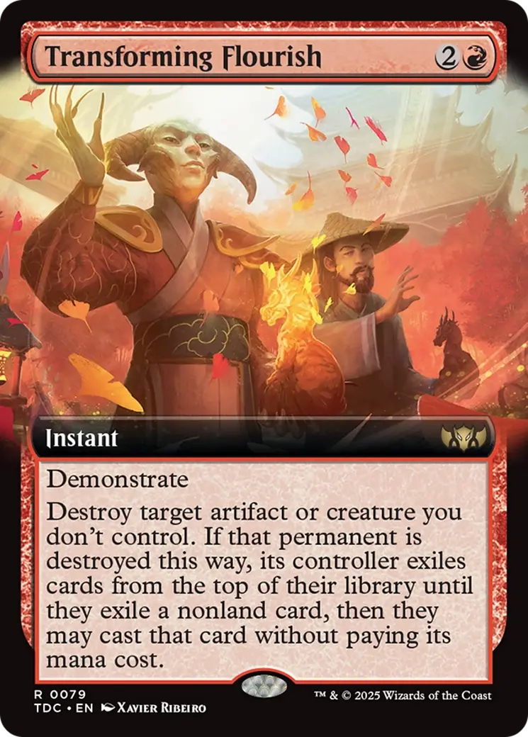 Transforming Flourish (Extended Art) [Tarkir: Dragonstorm Commander] 1