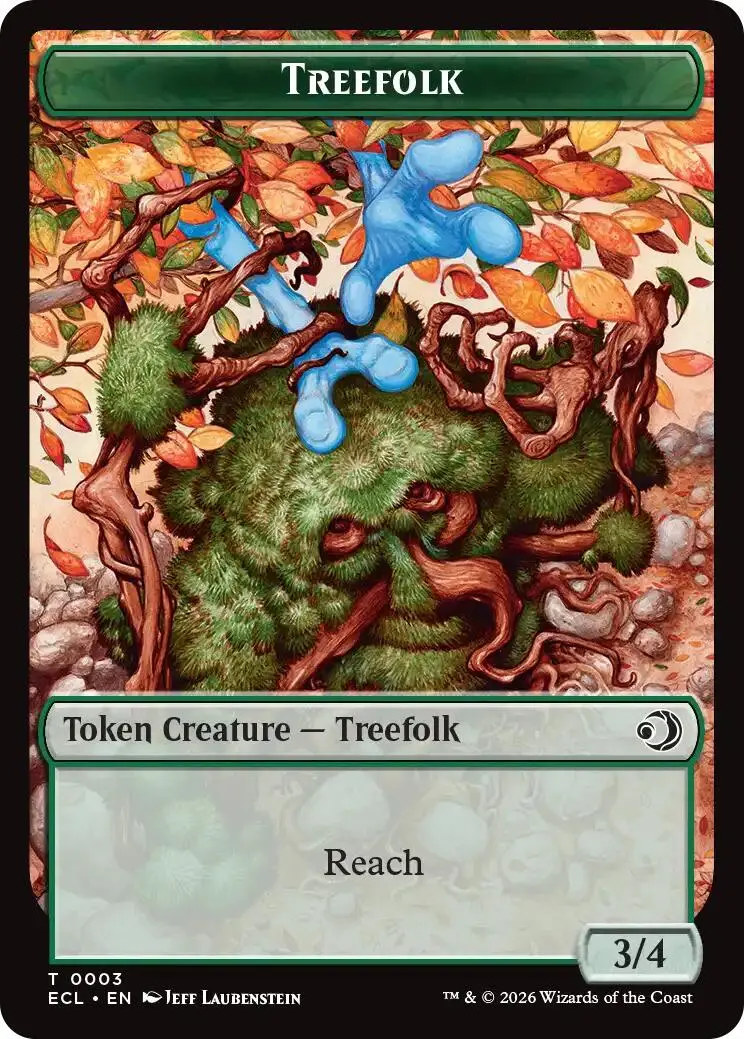 Treefolk // Goblin Double-Sided Token [Lorwyn Eclipsed Tokens] 1