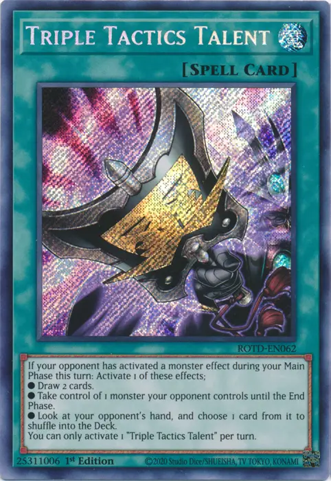 Triple Tactics Talent [Rotd-En062] Secret Rare 1