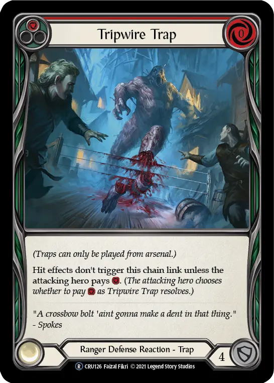 Tripwire Trap (Rainbow Foil) [Cru126-Rf] Unlimited Rainbow Foil 1