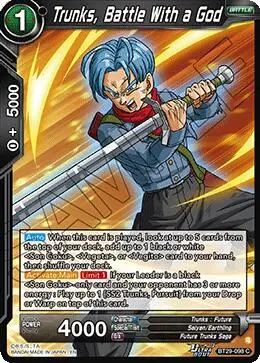 Trunks, Battle With A God (Bt29-098) [Fearsome Rivals] 1