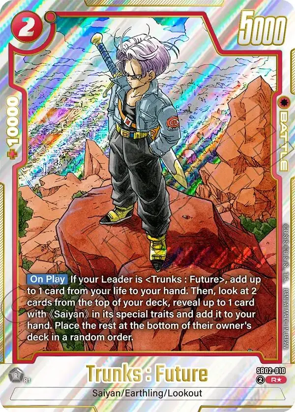 Trunks : Future (Sb02-010) (Alternate Art) [Manga Booster 02] 1
