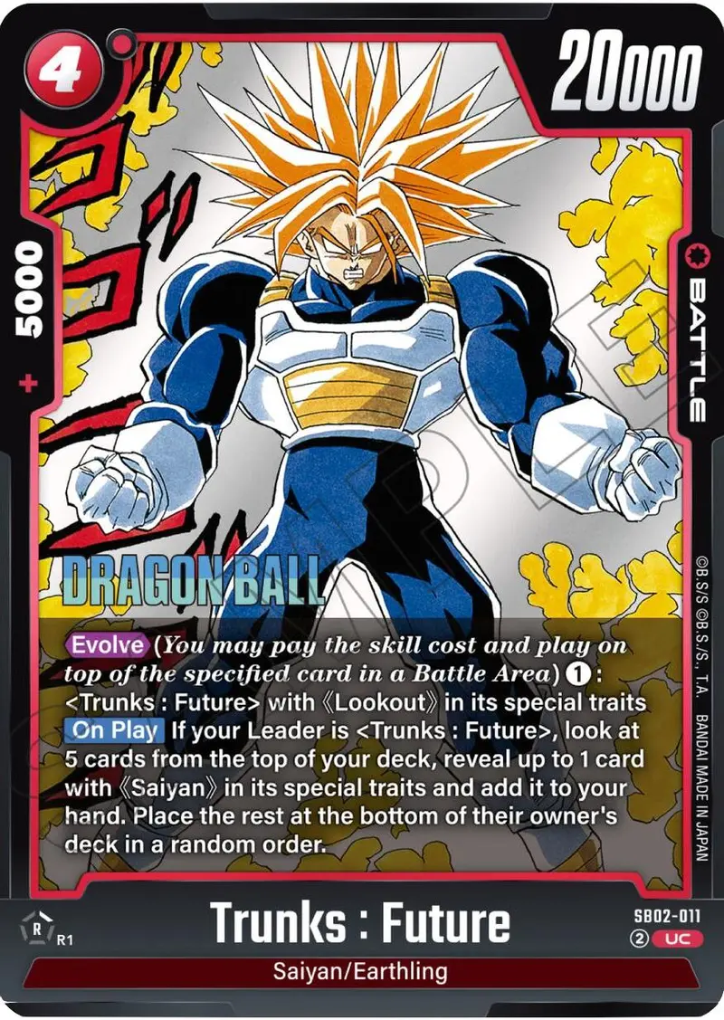 Trunks : Future (Sb02-011) [Manga Booster 02] 1