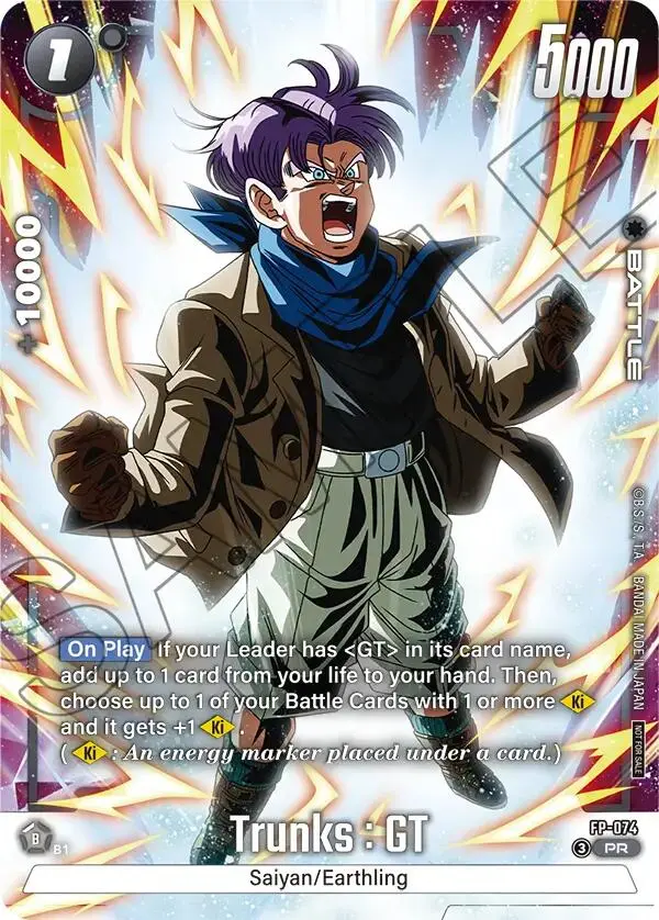 Trunks : Gt (Fp-074) (Tournament Pack 10) [Fusion World Tournament Cards] 1