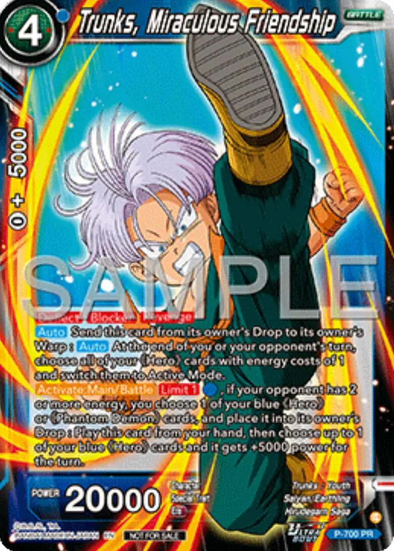 Trunks, Miraculous Friendship (Ultra-Bout Series Tournament Pack Vol.13) (P-700) [Tournament Promotion Cards] 1